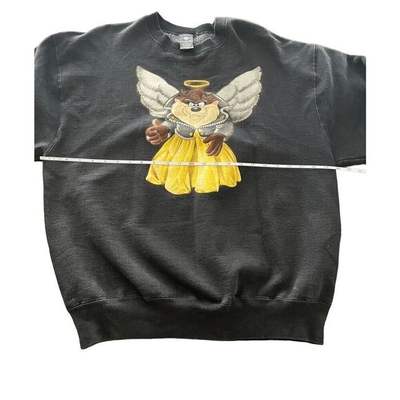Vintage Warner Bro Taz Devil Angel Sweatshirt size XL made in USA - Picture 6 of 10